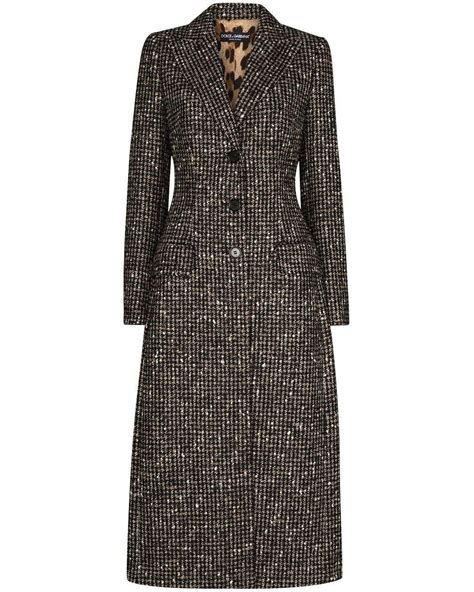 dolce gabbana houndstooth coat